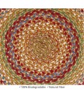 Homespice Decor Jute Braided Accessories Azalea Multi 240169PS 15 in. Set of 6 Round Rug