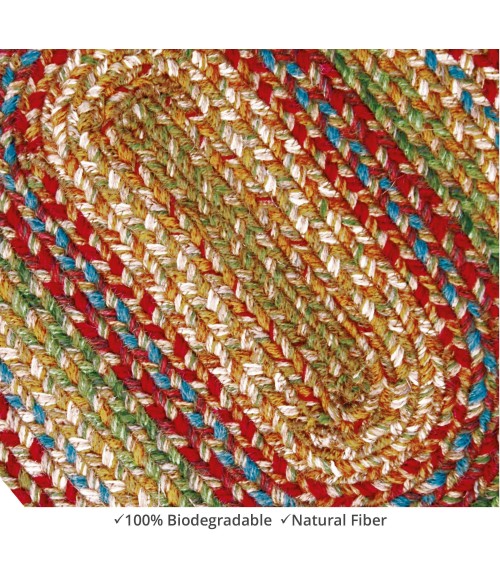 Home Spice Jute Braided Accessories Multi Rug 240129PS 8 in. X 28 in. Set of 13 Oval - Rugs Town Home Spice Jute Braided Accessories Multi 240129PS 8 in. X 28 in. Set of 13 Oval Rug