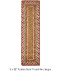 Homespice Decor Jute Braided Accessories Azalea Multi 240145PS 8 in. X 28 in. Set of 13 Rect Rug