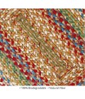 Homespice Decor Jute Braided Accessories Azalea Multi 240145PS 8 in. X 28 in. Set of 13 Rect Rug