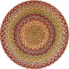 Homespice Decor Jute Braided Accessories Azalea Multi 240169PS 15 in. Set of 6 Round Rug