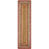 Homespice Decor Jute Braided Accessories Azalea Multi 240145PS 8 in. X 28 in. Set of 13 Rect Rug