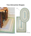 Homespice Decor Rug Sale. Baja Blue Cotton Braided Rug