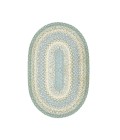 Homespice Decor Rug Sale. Baja Blue Cotton Braided Rug