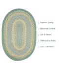 COTTON BRAIDED RUG Homespice Cotton Braided Blue Rug