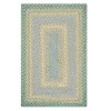 Homespice Decor Cotton Braided Baja Blue 454287 20 in. X 30 in. Rect Rug