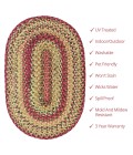 Homespice Ultra Durable Braided Gold Rug
