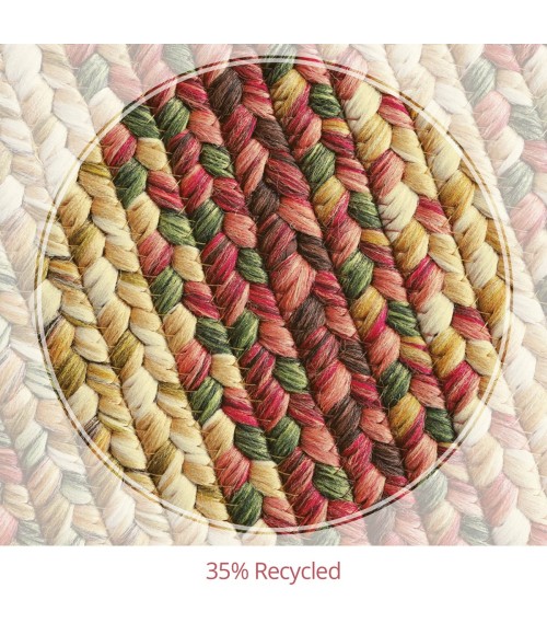Homespice Ultra Durable Braided Gold Rug