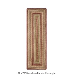 Homespice Decor Ultra Durable Braided 329158 Rug 22 in. X 72 in. Rectangle