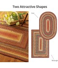 Home Spice Cotton Braided Rug Brown Rug 406248 8 ft. X 10 ft. Oval - Rugs Town Home Spice Cotton Braided Rug Brown 406248 8 ft. X 10 ft. Oval Rug