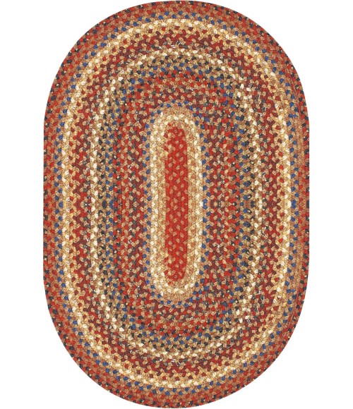 Home Spice Cotton Braided Rug Brown Rug 406248 8 ft. X 10 ft. Oval - Rugs Town Home Spice Cotton Braided Rug Brown 406248 8 ft. X 10 ft. Oval Rug