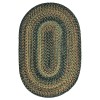 Homespice Decor Ultra Durable Braided Black Forest Black 304025 5 ft. X 8 ft. Oval Rug