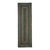 Homespice Decor Ultra Durable Braided Black Forest Black 329028 22 in. X 72 in. Rect Rug