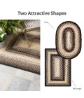 ULTRA DURABLE BRAIDED RUG Homespice Decor Rug Sale. Black Mist Ultra Durable Braided Rug