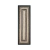 Homespice Decor Ultra Durable Braided Black Mist Black 329080 22 in. X 72 in. Rect Rug