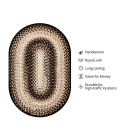 ULTRA DURABLE BRAIDED RUG Homespice Decor Rug Sale. Black Mist Ultra Durable Braided Rug