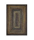 Homespice Decor Ultra Durable Braided Black Forest Black 315021 6 ft. X 9 ft. Rect Rug