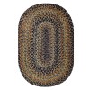 Homespice Decor Ultra Durable Braided Black Forest Black 300027 27 in. X 45 in. Oval Rug