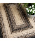 Homespice Ultra Durable Braided Black Rug