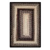 Homespice Decor Ultra Durable Braided Black Mist Black 310088 27 in. X 45 in. Rect Rug