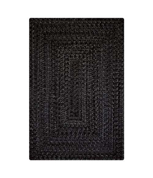 Homespice Ultra Durable Braided Black Rug