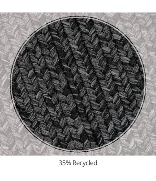 Homespice Ultra Durable Braided Black Rug