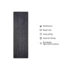 Homespice Decor Ultra Durable Braided Black Rug 329578 22 in. X 72 in. Rect - Rugs Town Homespice Decor Ultra Durable Braided Black 329578 22 in. X 72 in. Rect Rug