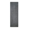Homespice Decor Ultra Durable Braided Black 329578 22 in. X 72 in. Rect Rug