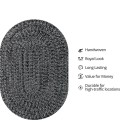 Home Spice Ultra Durable Braided Rug Black Rug 305572 6 ft. X 9 ft. Oval - Rugs Town Home Spice Ultra Durable Braided Rug Black 305572 6 ft. X 9 ft. Oval Rug