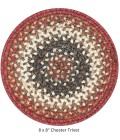 Home Spice Jute Braided Accessories Red Rug 240025PS 8 in. Set of 3 Round - Rugs Town Home Spice Jute Braided Accessories Red 240025PS 8 in. Set of 3 Round Rug