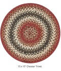 Home Spice Jute Braided Accessories Red Rug 240163PS 15 in. Set of 6 Round - Rugs Town Home Spice Jute Braided Accessories Red 240163PS 15 in. Set of 6 Round Rug