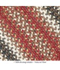 Homespice Decor Jute Braided Accessories Chester Red 240057PS 13 in. X 19 in. Set of 4 Oval Rug
