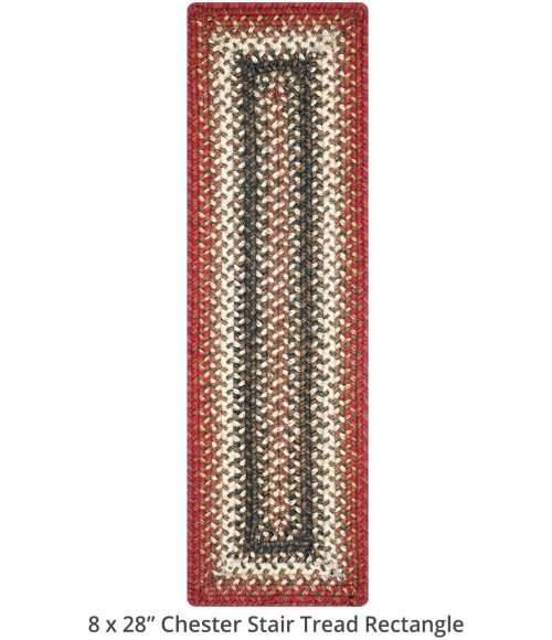 Home Spice Jute Braided Accessories Red 240117PS 8 in. X 28 in. Set of 2 Rect Rug