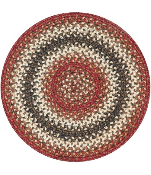 Home Spice Jute Braided Accessories Red Rug 240163PS 15 in. Set of 6 Round - Rugs Town Home Spice Jute Braided Accessories Red 240163PS 15 in. Set of 6 Round Rug