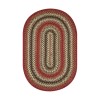 Homespice Decor Jute Braided Chester Red 506719 8 ft. X 10 ft. Oval Rug