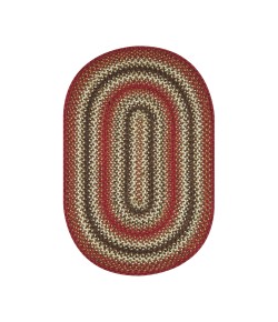 Homespice Decor Jute Braided 501714 Area Rug 20 in. X 30 in. Oval
