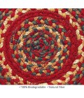 Homespice Decor Jute Braided Accessories Cider Barn Red 240020PS 8 in. Set of 3 Round Rug