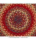 Homespice Decor Jute Braided Accessories Cider Barn Red 240168PS 15 in. Set of 6 Round Rug