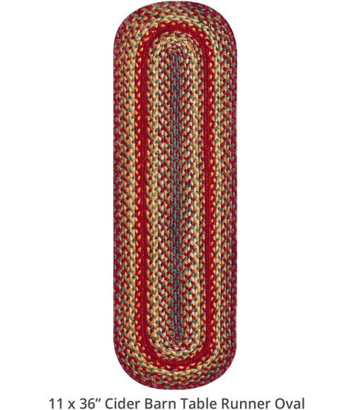 Home Spice Jute Braided Accessories Red 240112PS 8 in. X 28 in. Set of 2 Rect Rug