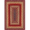 Homespice Decor Jute Braided Accessories Cider Barn Red 240068PS 13 in. X 19 in. Set of 4 Rect Rug