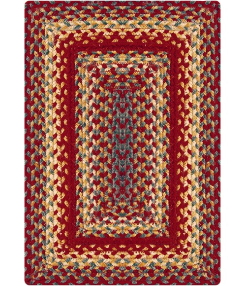 Homespice Decor Jute Braided Accessories Cider Barn Red 240068PS 13 in. X 19 in. Set of 4 Rect Rug