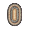 Homespice Decor Cotton Braided Cocoa Bean Black 406217 8 ft. X 10 ft. Oval Rug