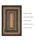 Homespice Cotton Braided Black Rug