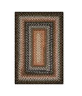 COTTON BRAIDED RUG Homespice Cotton Braided Black Rug