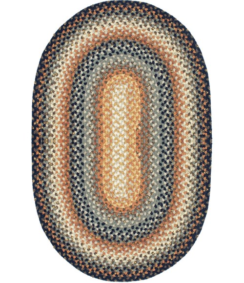 Home Spice Cotton Braided Rug Black Rug 404213 5 ft. X 8 ft. Oval - Rugs Town Home Spice Cotton Braided Rug Black 404213 5 ft. X 8 ft. Oval Rug