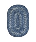 JUTE BRAIDED RUG Homespice Jute Braided Blue Rug