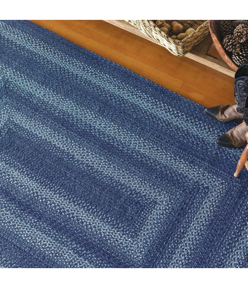 Home Spice Jute Braided Rug Blue Rug 500687 2 ft. X 3 ft. Oval - Rugs Town Home Spice Jute Braided Rug Blue 500687 2 ft. X 3 ft. Oval Rug