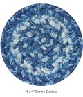 Home Spice Jute Braided Accessories Blue Rug 240008PS 4 in. Set of 6 Round - Rugs Town Home Spice Jute Braided Accessories Blue 240008PS 4 in. Set of 6 Round Rug