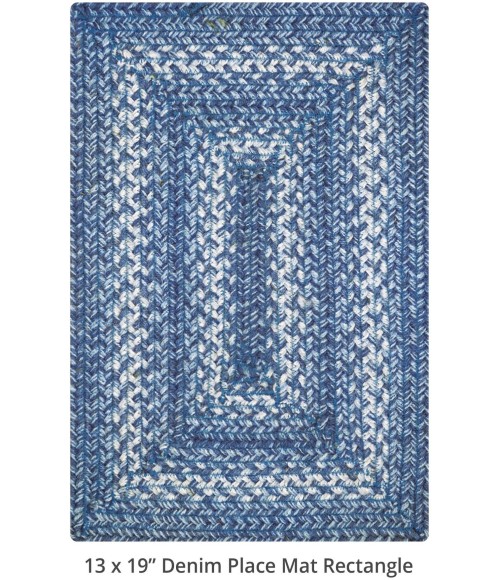 Home Spice Jute Braided Accessories Blue Rug 240091PS 10 in. X 15 in. Set of 4 Rect - Rugs Town Home Spice Jute Braided Accessories Blue 240091PS 10 in. X 15 in. Set of 4 Rect Rug