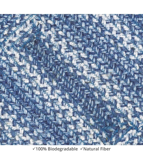 Home Spice Jute Braided Accessories Blue Rug 240091PS 10 in. X 15 in. Set of 4 Rect - Rugs Town Home Spice Jute Braided Accessories Blue 240091PS 10 in. X 15 in. Set of 4 Rect Rug